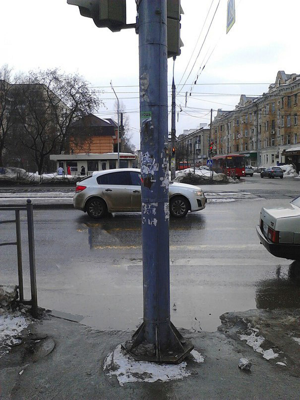 Everything for people - My, Russian roads, A pedestrian, The photo