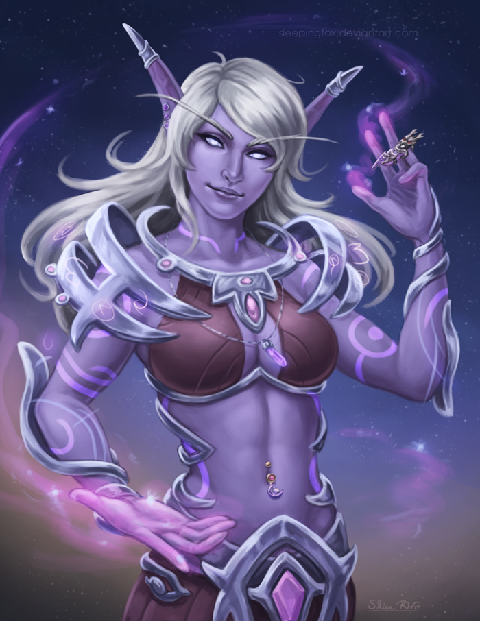 Enchantress of Suramar - Elf, Art, Elves, Fantasy, Magician, World of warcraft, Wow, Warcraft