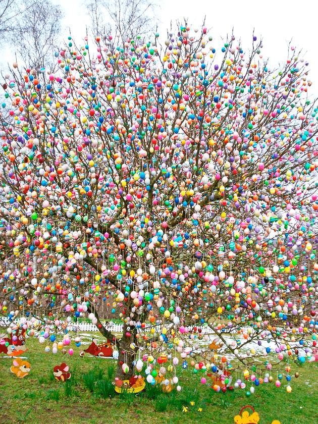 Easter tree. Germany - Tree, Eggs, Easter, Holidays, The photo