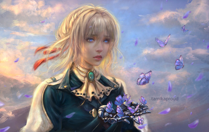 Violet Evergarden - Anime Art, Аниме, Violet Evergarden, Tamikaproud