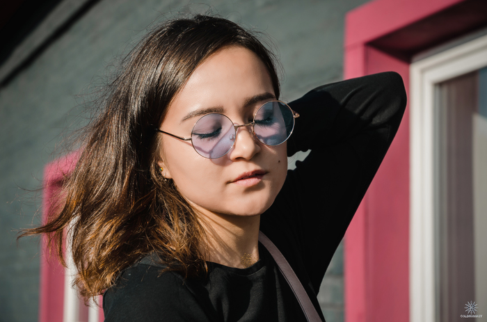 Girl with the Glasses. August 2017 - My, Glasses, Girls, Russia, Irkutsk, The photo, Portrait, Nikon, PHOTOSESSION