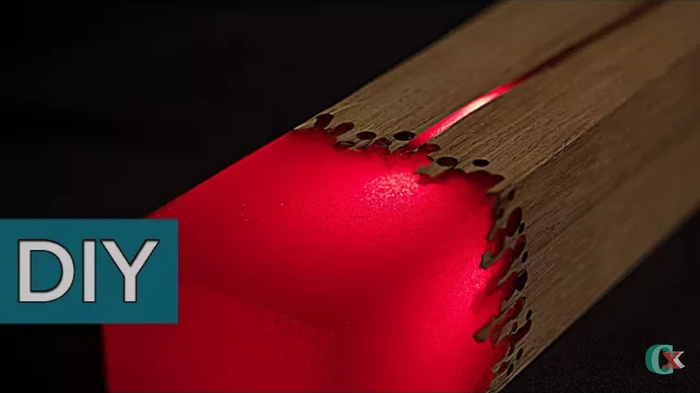 Лампа из эпоксидной смолы