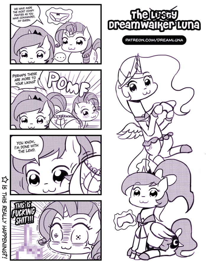  .   My Little Pony, Pop Team epic, MLP Edge, , Rarity, Princess Luna, Princess Celestia, 