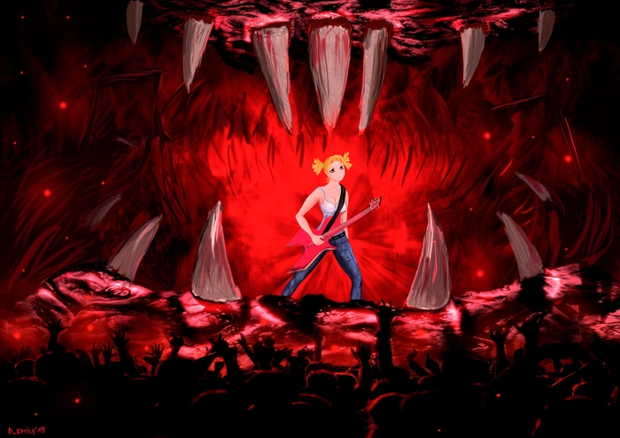 Alice even in hell will arrange a concert ... - Alisa Dvachevskaya, Visual novel, Endless summer