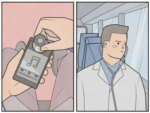 New sarcastic comics and illustrations - Comics, A life, Longpost, Gudim