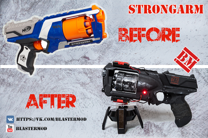 A little about blasters) - My, Blaster, Nerf, , Painting