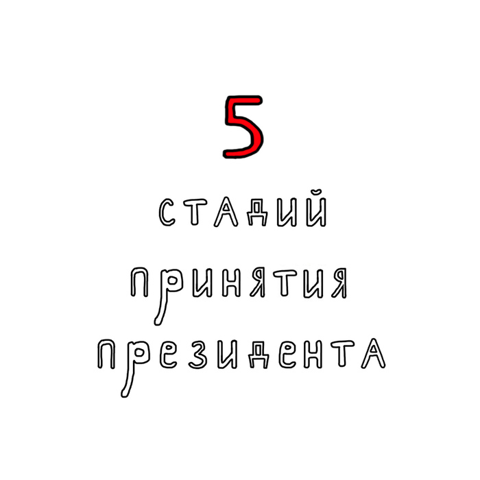 5 стадий принятия - Моё, 5 стадий принятия неизбежного, Усы, Принятие, Президент, Длиннопост, Стадии принятия