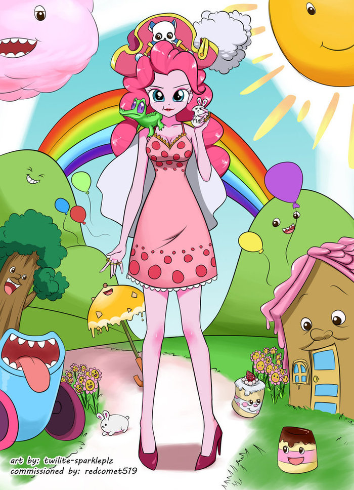 Charlotte Pinkie My Little Pony, Equestria Girls, Pinkie Pie, Crossover, One Piece, Twilite-sparkleplz