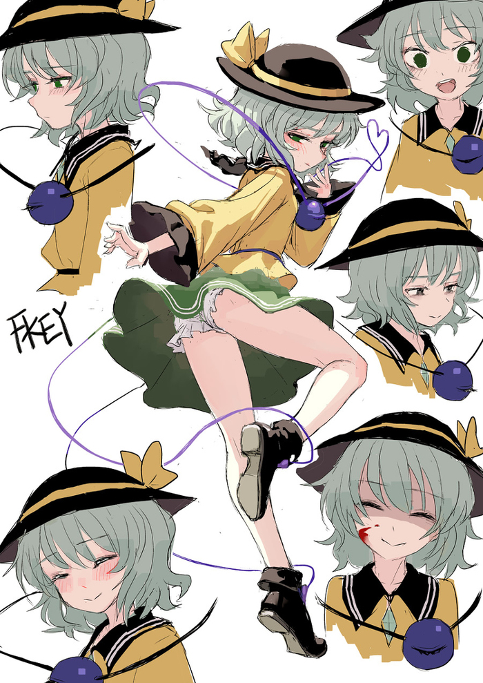 Komeiji Koishi Touhou, Anime Art, ,  , Komeiji Koishi, FKEY