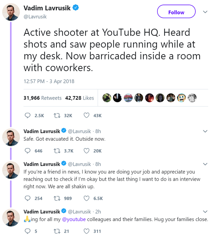 The cause of the shooting at the YouTube office was a domestic conflict - Incident, USA, Shooting, Office, Youtube, Female, Domestic violence, To lead, Video, Longpost, Women