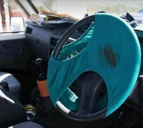 Anti-theft - Feces, Underpants, Anti-theft system, Steering wheel, Humor