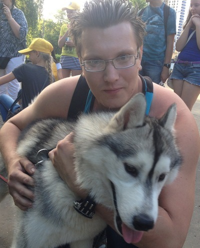 The photo of a Syrian teenager who traveled 500 km to Greece did not leave his beloved husky puppy quickly spread around the world. - Husky, People, Dog, Friend, Person, Longpost