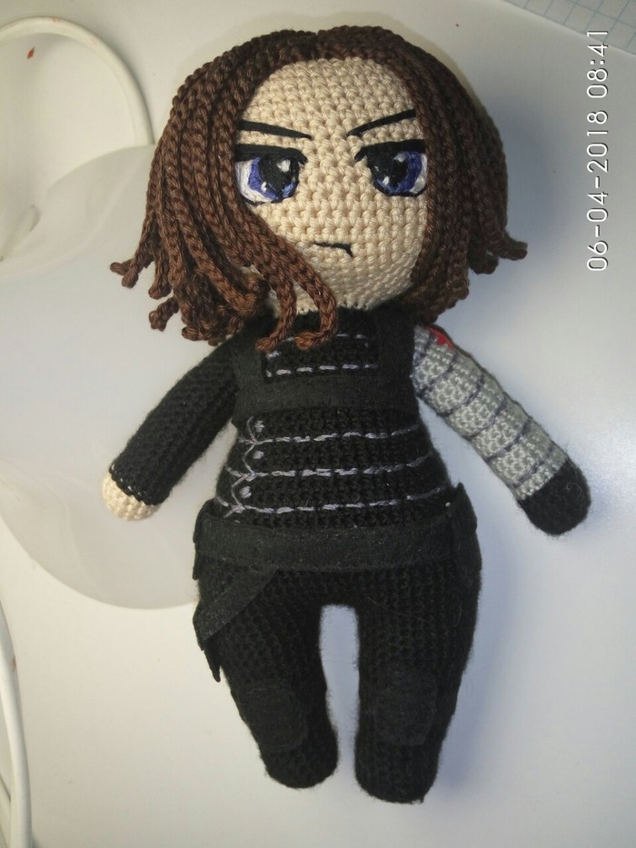 Companion for going to the movies - My, Winter soldier, Bucky Barnes, Avengers, Doll, Longpost