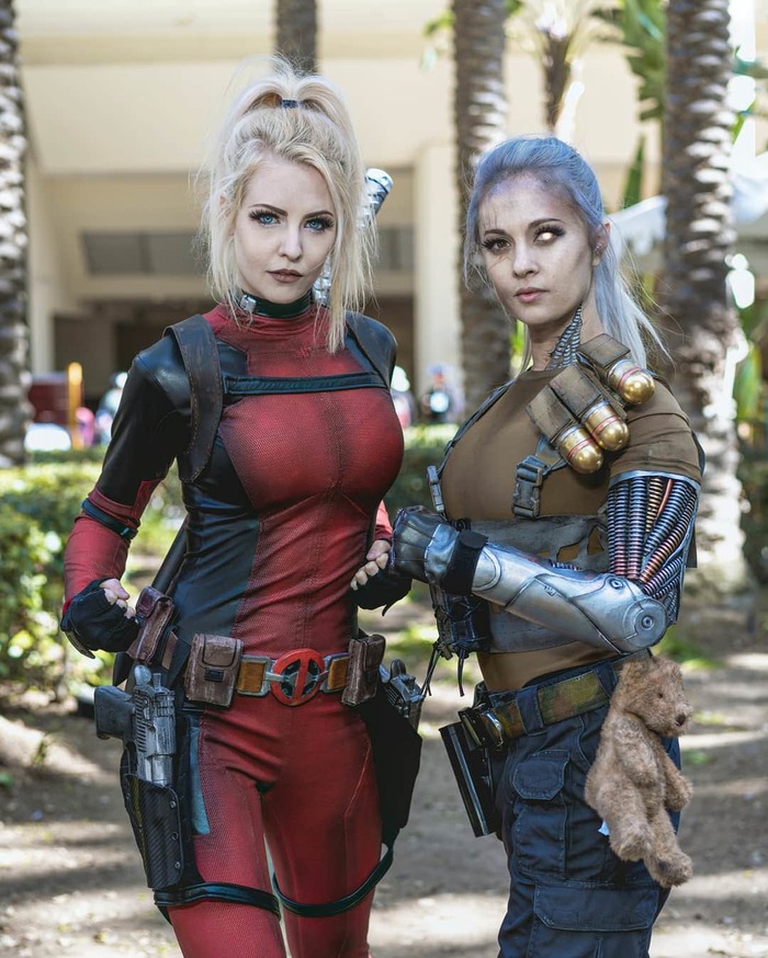 Deadpool & Cable. - The photo, Cosplay, Deadpool, Cable, Girls