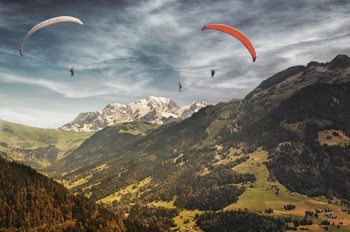 Looks like Photoshop? - Extreme, Paragliding, Video, Longpost