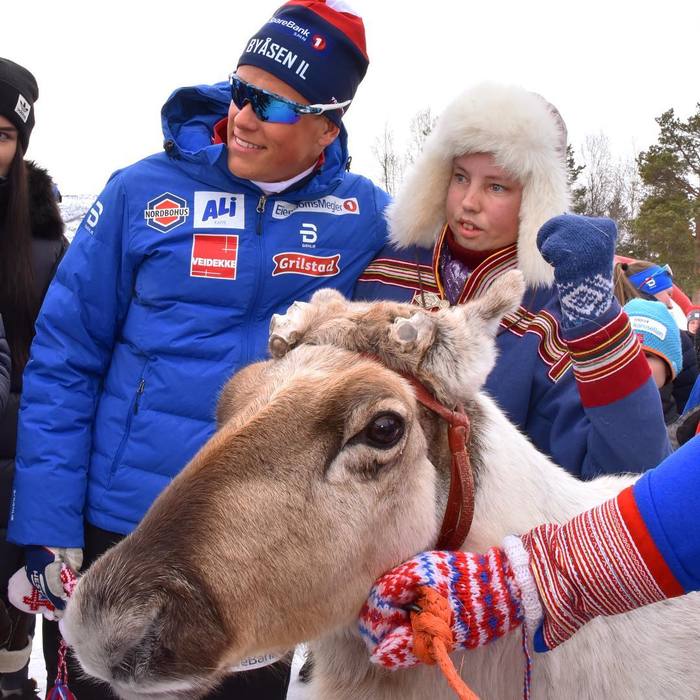 Skier Klebo was presented with a deer, which was named after him - , Skiers, Norway, The photo, Text, Sport, news, Deer, Longpost, Deer, Johannes Klebo