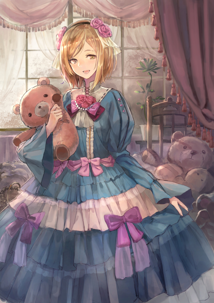 Teddy Bears
 - Anime art, , Visual novel, Art, Pixiv