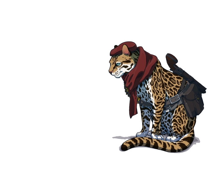 Ocelots are proud animals - Metal gear, Revolver Ocelot, Ocelot, Art, Games