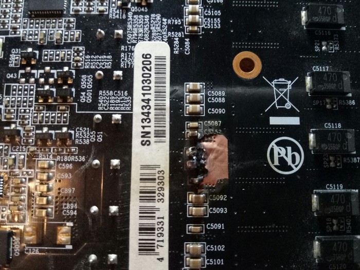 GTX 770 burnt smd capacitors. Help someone from N. Novgorod? - My, Nvidia GTX 770, Nizhny Novgorod