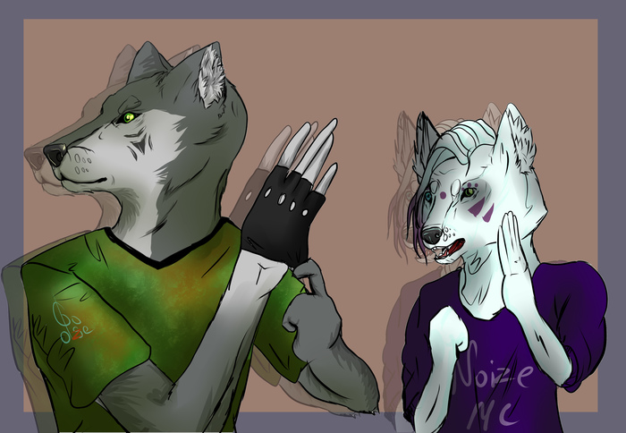 Fas Fetel!! - My, Wolf, Furry, Furry art, , Furry wolf, Art, Fictional characters