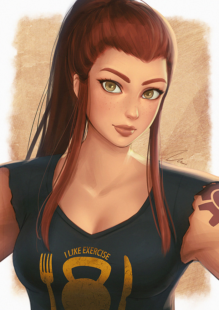 Overwatch Girls - Art, Overwatch, Games, , Longpost, Umigraphics