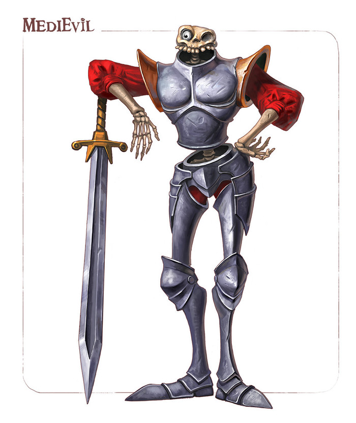 Sir Daniel Fortescue - Medievil, Art, Playstation