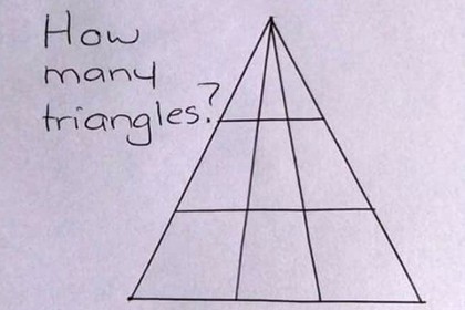 How many triangles? - Humor, Entertaining math, Good morning