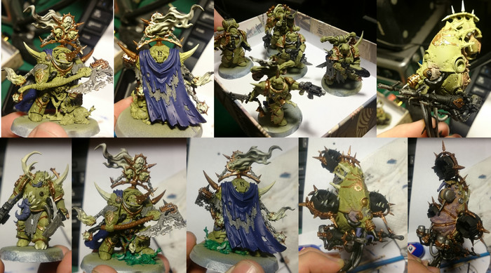 Vomiting boys. - My, The photo, Longpost, Miniature, Death guard, Wh miniatures, Warhammer 40k