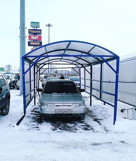 Dear customers, the trolley will always be waiting for you if you put it in its place. - Parking, Неправильная парковка, Car, Hypermarket