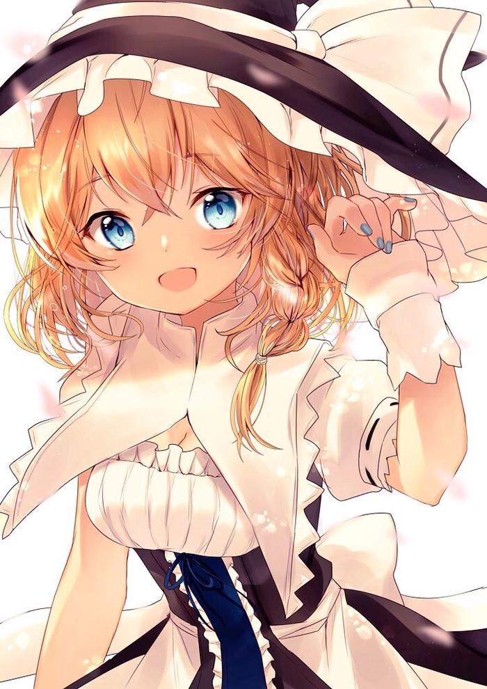 Kirisame Marisa - Touhou, Anime Art, Аниме, Не аниме, Kirisame Marisa, Nenobi