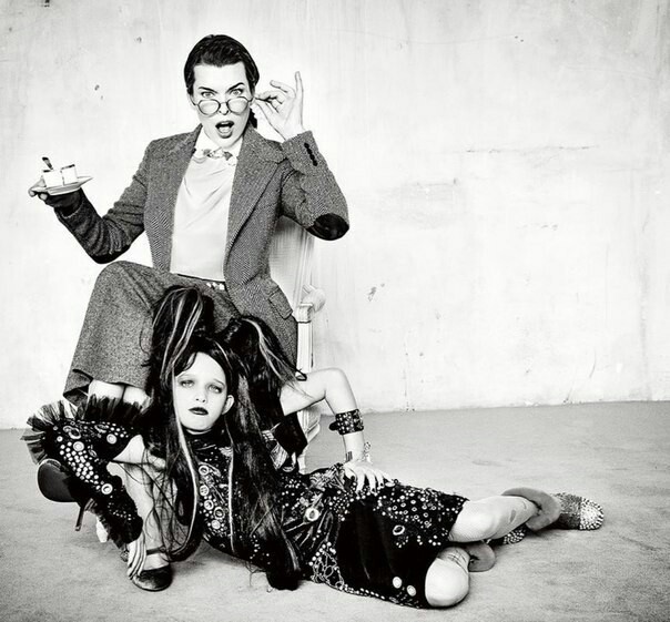 Milla Jovovich and her daughter Ever for the new issue of Egoste magazine. - Milla Jovovich, Family, Actors and actresses, Magazine, Longpost, , Ever Anderson