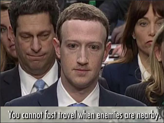 fast travel - Mark Zuckerberg, Facebook, U.S. Congress, Games, , Displacement
