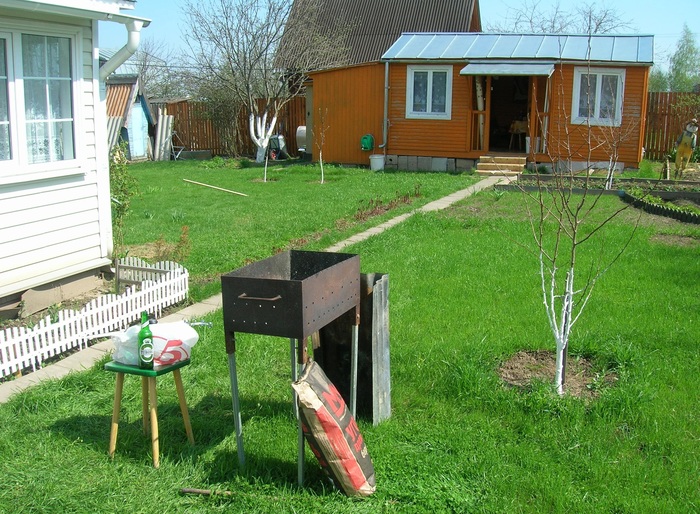 Coming soon to all dachas of the country! - My, Dacha, Shashlik, Spring, Grass, Good, Longpost