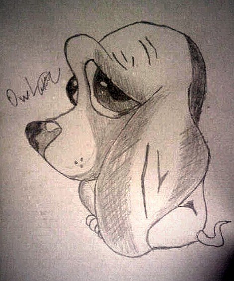 Puppy - My, Sketch, Tattoo sketch