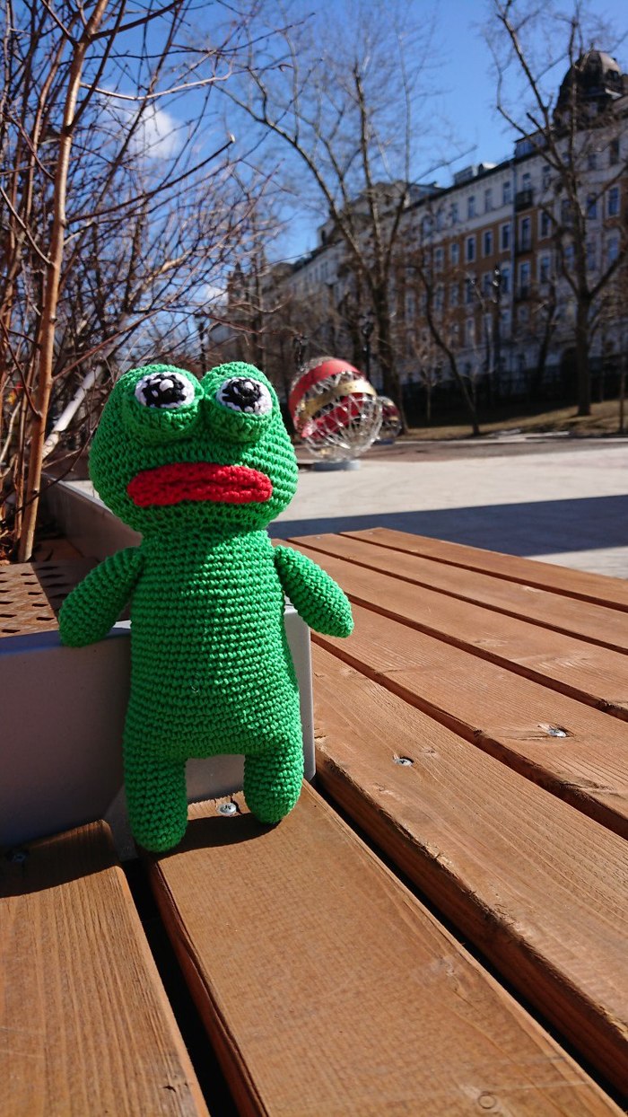 Psst, how about knitted memes on Friday mine? :) - My, Knitting, Crochet, Knitting to order, Friday tag is mine, , , Pepe, Murlocs, Longpost