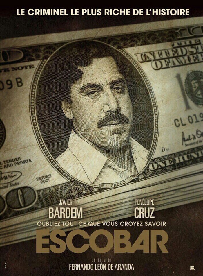 The upcoming Escobar movie starring Javier Bardem and Penelope Cruz has a poster. - , Pablo Escobar, Poster, Penelope Cruz, Movies, Javier Bardem