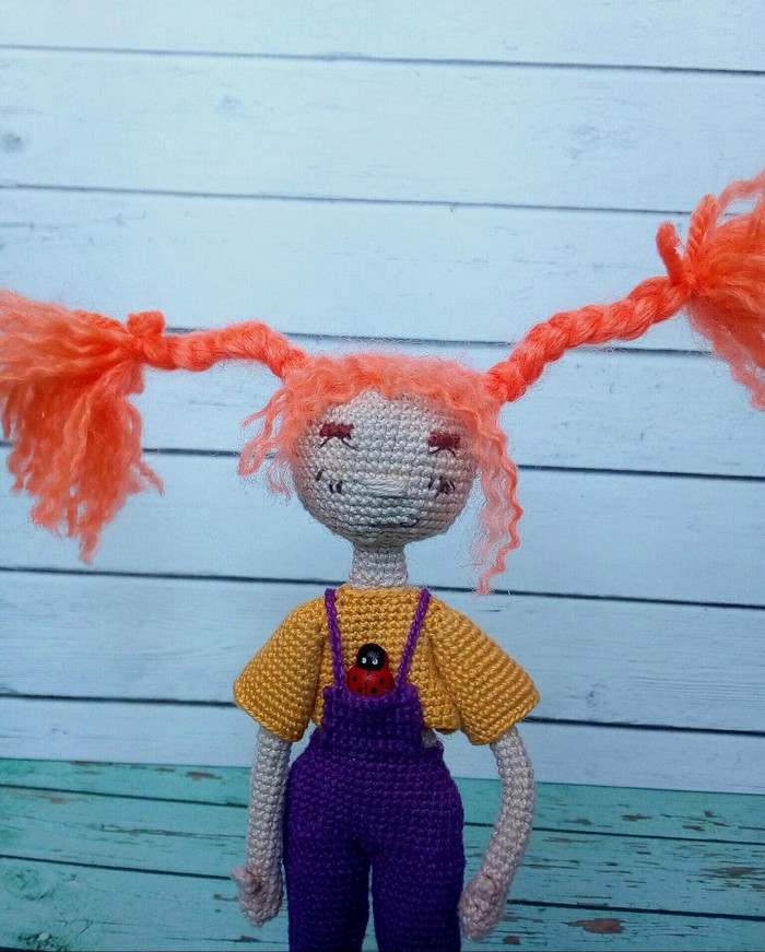 Redhead ^_^ I haven't thought of a name yet - My, Crochet, Doll, Doll, Knitting, Handmade, Handmade