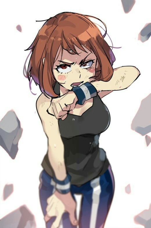 Uraraka ochako - , Anime art, Longpost, , Boku no hero academia, Uraraka ochako