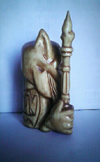 Pagan Batman for offering to the glory of DC comics))) is carved from aspen, height 9cm. Made to order. - My, Idol, Bags, Batman, Dc comics, Paganism, Longpost