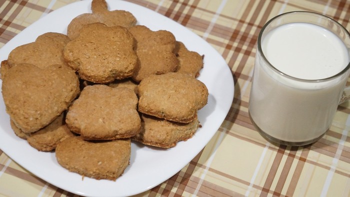 Oatmeal cookies - My, Cookies, Dessert, Video, Oatmeal cookies