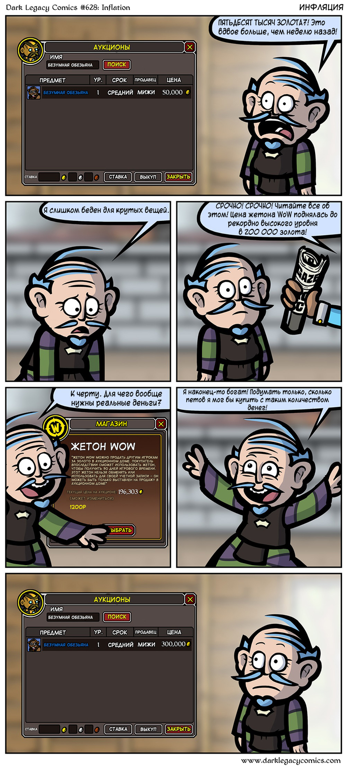 Inflation - Wow, World of warcraft, Dark Legacy, Translation, Comics, Longpost