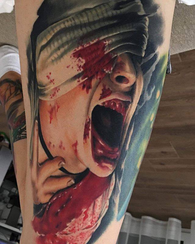 terrible - Tattoo, Horror, 