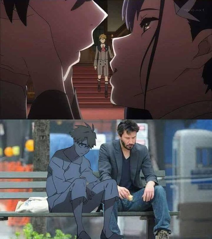 When you are third - Anime original, Darling in the Franxx, Ichigo, Goro 056, Life is pain, Keanu Reeves, Spoiler, Ichigo (Darling in the Franxx)