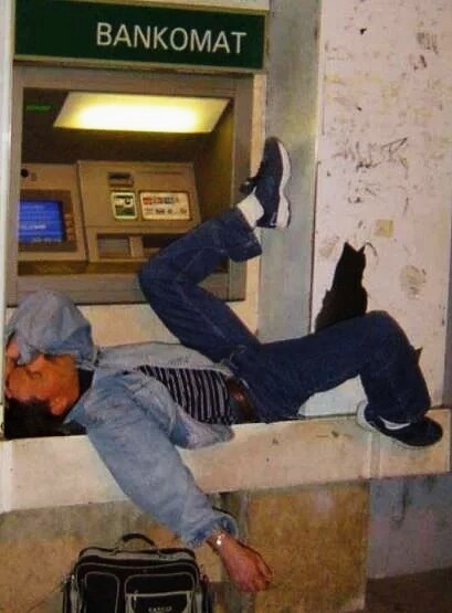 ATMs and what happens near them - Honestly stolen, From the network, ATM, Humor, Funny, The photo, People, Longpost