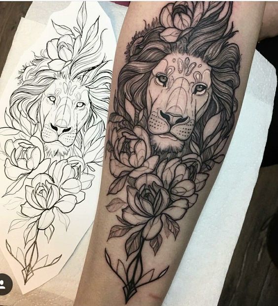 Lions Compilation - Tattoo, Graphics, , Longpost, A selection