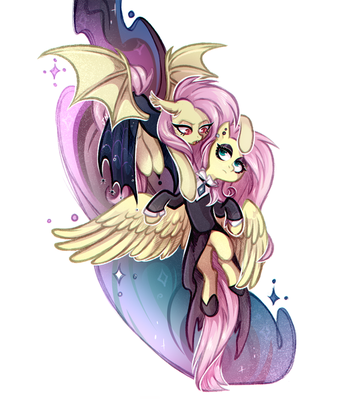 Flutters My Little Pony, Ponyart, Fluttershy, Flutterbat, MLP Season 8, Jumblehorse