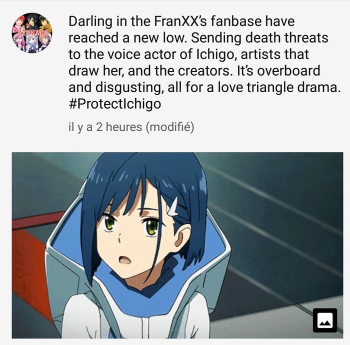 Fans of Franks hit a new bottom. - Anime, Darling in the Franxx, Ichigo, Voiced by, Translation, Ichigo (Darling in the Franxx)