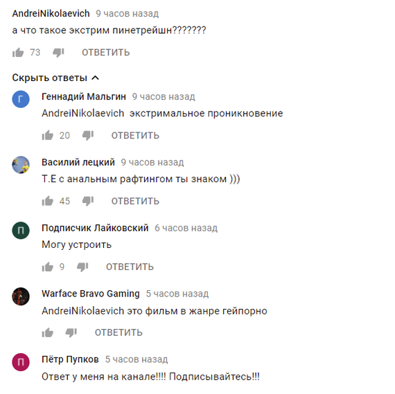 Что-то не хочется мне заходить на канал к Петру.. - Что происходит?, YouTube, Комментарии