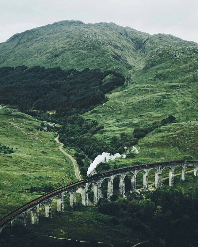 Fabulous Scotland - The photo, Scotland, A train, Bridge, Longpost
