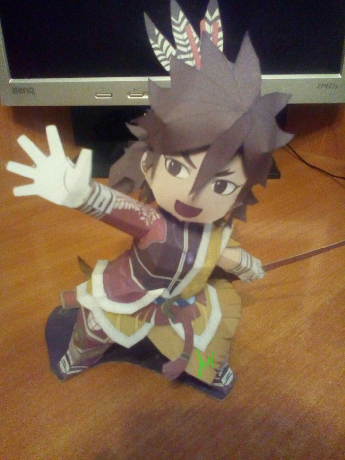 Sengoku Basara Keiji Maeda - My, Anime, , , Papercraft, Figurine, Samurai Warriors, , Samurai, Longpost, Figurines